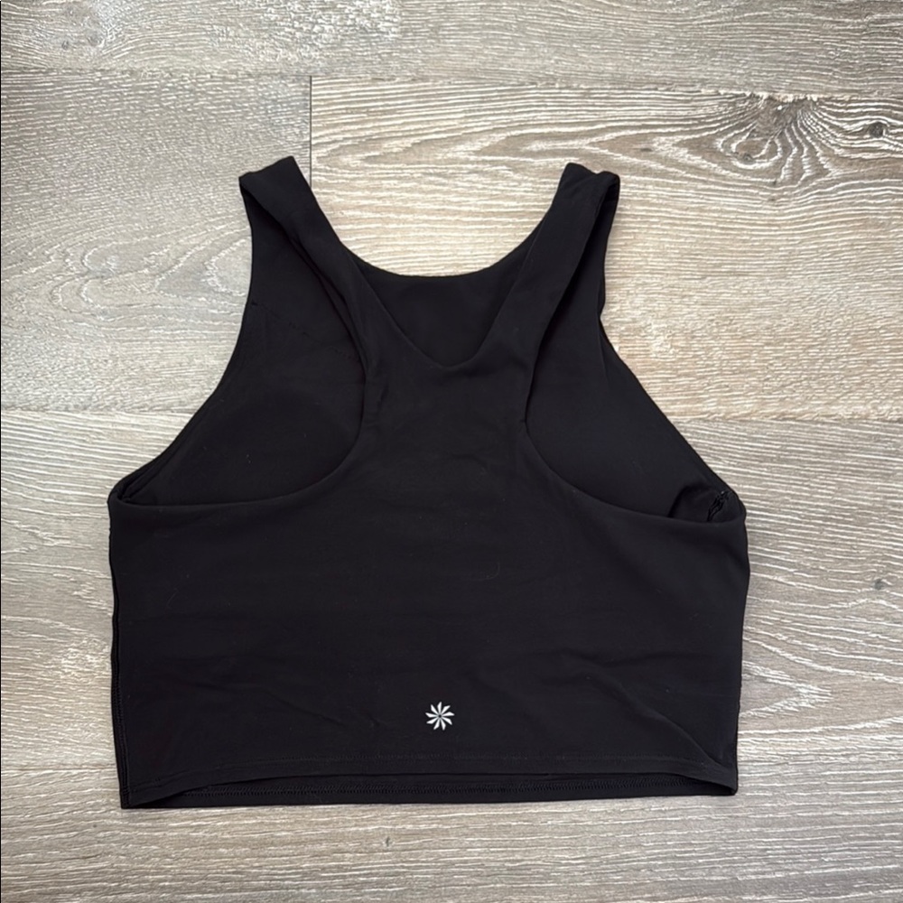 Athleta Black High Neck Long Sports Bra XS